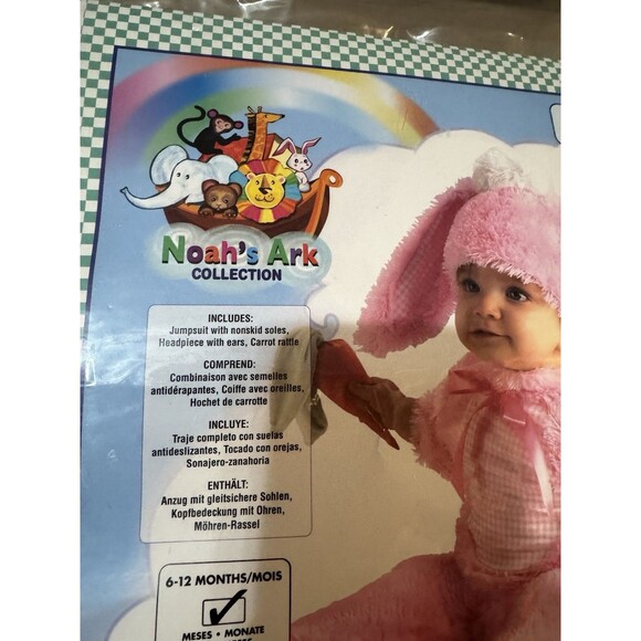Noahs Ark Collection Size 6-12 Months Precious Pink Wabbit Costume Outfit - Picture 3 of 4